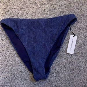 We Wore What Amber Bottoms in denim